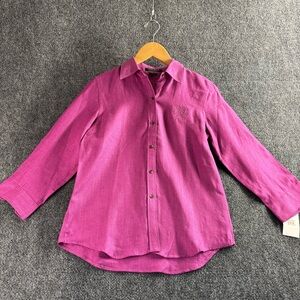 Lauren Ralph Lauren Magenta Casual Shirt
